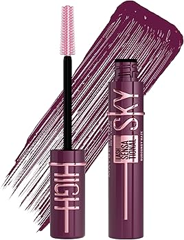 Maybelline New York, Sky High Lash Sensational Mascara, Limitless Length & Volume, Flex Tower Brush, Light-as-Air Feel, With Bamboo Extract, Blue Mist